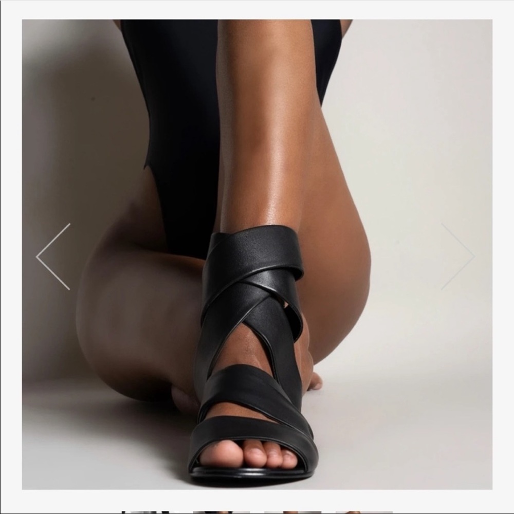 Aminah Abdul Jillil Gladiator Black Women's Sandals